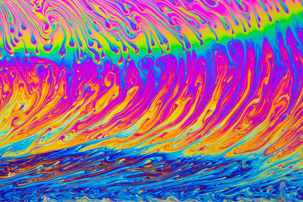 psychedelic abstract background to represent a bad acid trip