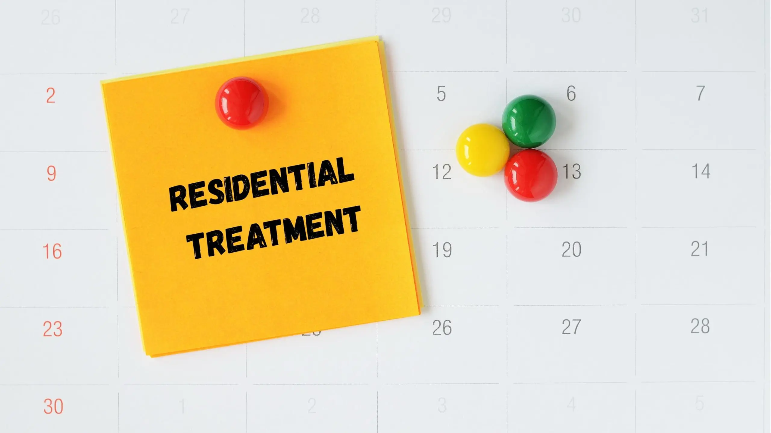 residential treatment duration calendar planning