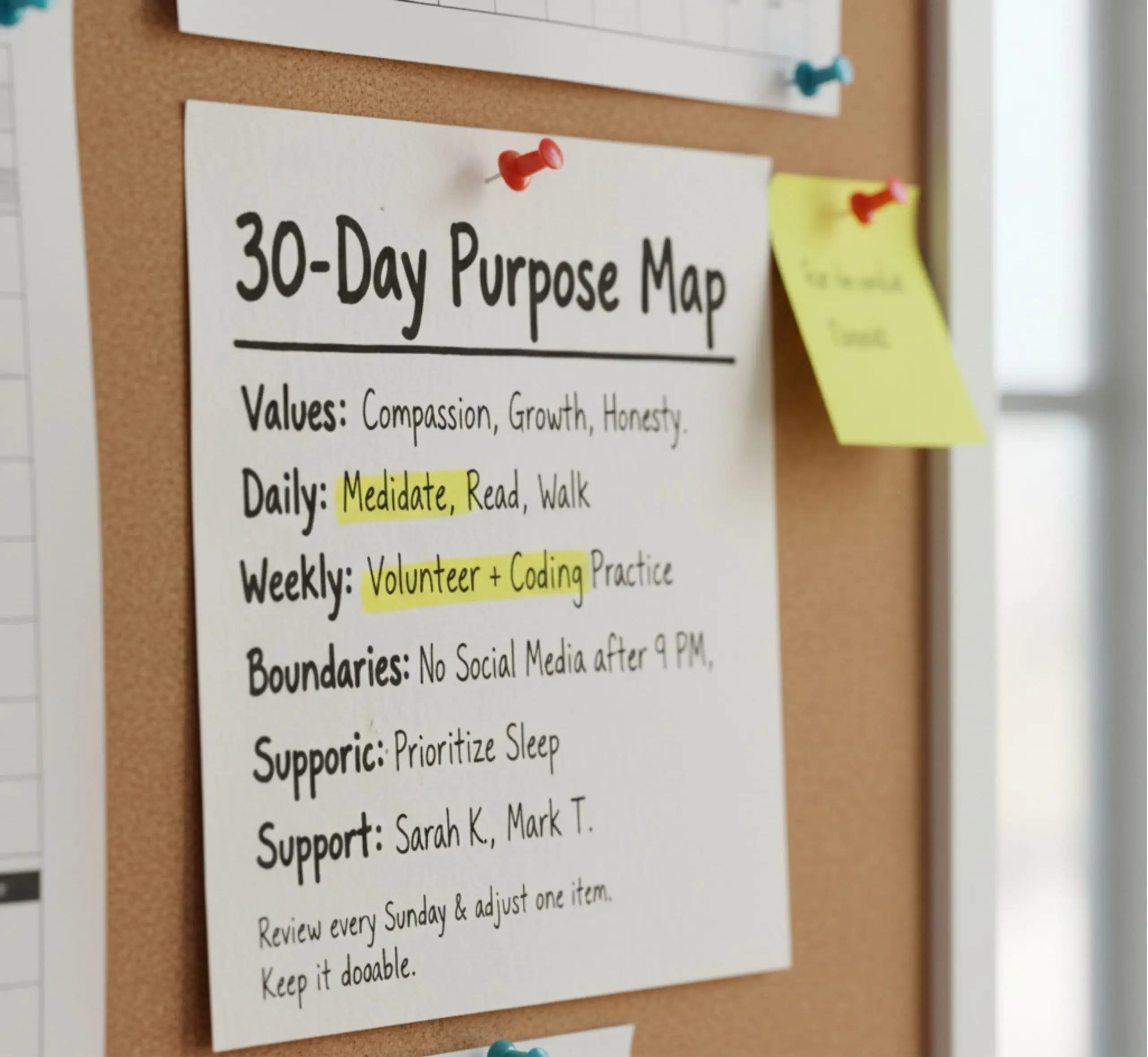 find purpose after addiction routine planning