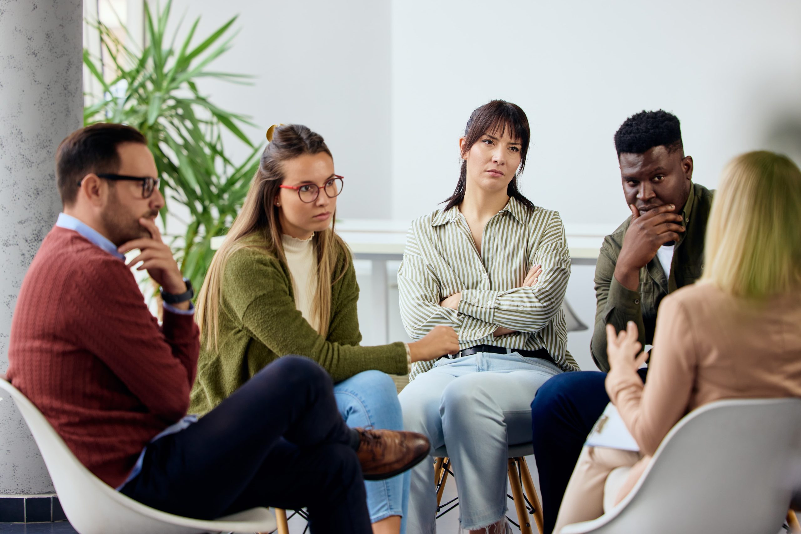 Group therapy for drug addiction treatment in Los Angeles inpatient center